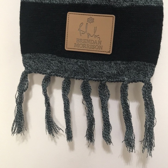 VANCOUVER Canucks Brendan Morrison scarf  black gray - Picture 3 of 6